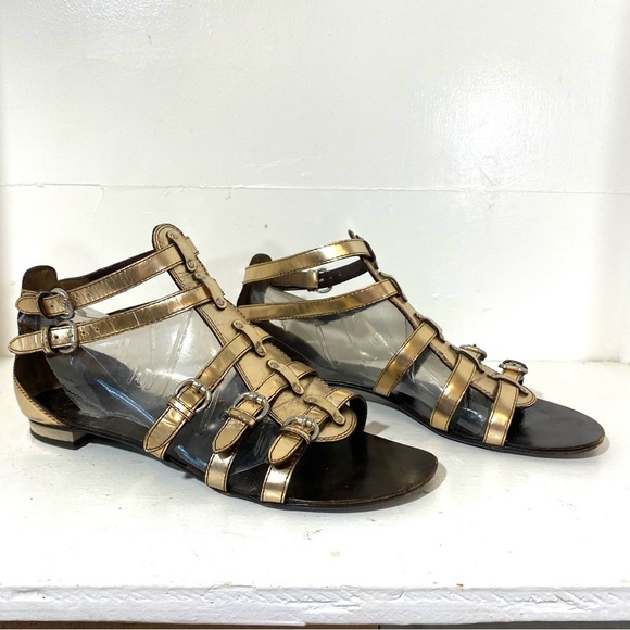 Giuseppi Zanotti Copper Gladiator Sandals 38.5 - Picture 1 of 10